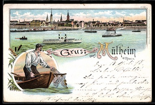 Litografia colonia mülheim - litografia, colonia-mülheim