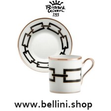 RICHARD GINORI CATENE NERO Tazza caffè con piattino cc 80 forma Impero