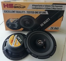 Kit 2 Casse Altoparlanti 2Vie Auto da 165 mm 16,5 cm 80Watts universali. 