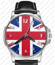 Bandiera Regno Unito Union Jack Unico Stile Orologio da Polso