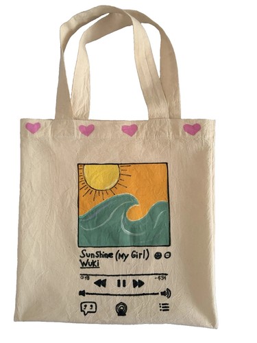 Borsa tote dipinta mano - borsa,