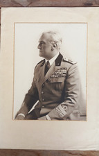 Regio Esercito grande fotografia uniforme 34 Generale Graziani 34,5X24,5 cm