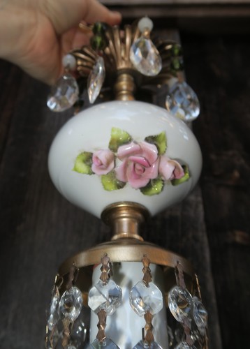 Vintage capodimonte pink - vintage,