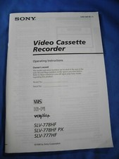 Sony slv 778hf vhs - sony, vcr