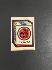 1973 Topps Wacky Packages Lucky Strike 3a serie dorso marrone chiaro