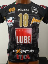 Maglia Volley LUBE CIVITANOVA Pallavolo ShirtT MIKASA CEBULJ N 18 Italia 