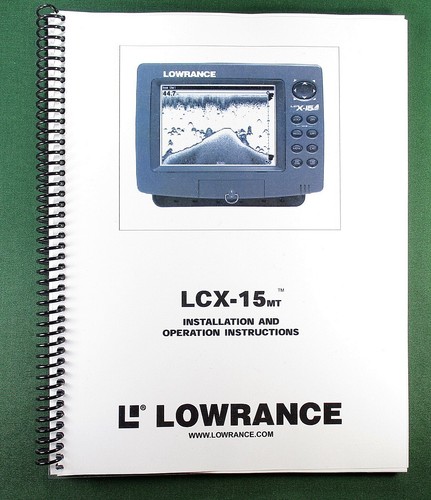 Lowrance lcx 15mt instruction - lowrance,