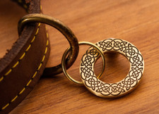 24 mm ottone massiccio o acciaio inossidabile, incisione testo e design / etichetta ID animale domestico