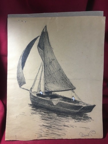 Disegno barca vela dewitt - disegno, a