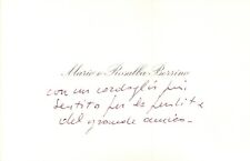 BIGLIETTO DI CONDOGLIANZE DA MARIO E ROSALBA BERRINO - ALASSIO - 1999 (C7-444)