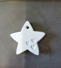 STELLA 5 PUNTE IN GESSO cm