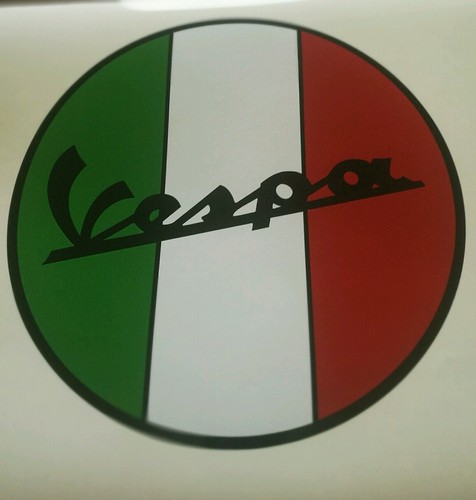 Adesivi tricolore vespa - adesivi,