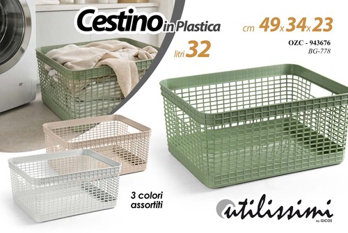 Cestino cesto plastica