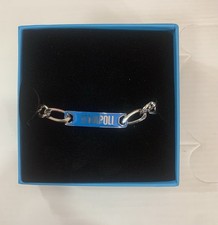 SSC NAPOLI BRACCIALE ACCIAIO A