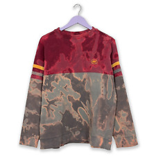 Felpa Nike Vintage Tie Dye rossa e grigia a girocollo anni 2000 - Taglia S/M 173