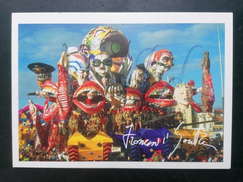 Cartolina carnevale viareggio - carnevale,