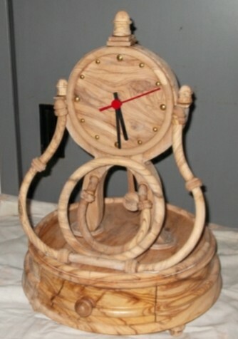 Orologio tavolo legno - legno, di