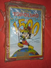 WALT DISNEY TOPOLINO libretto n° 1500-completo con targa usata mondadori gadgest