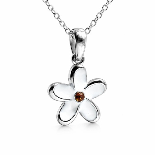 Collana con ciondolo - , fiore