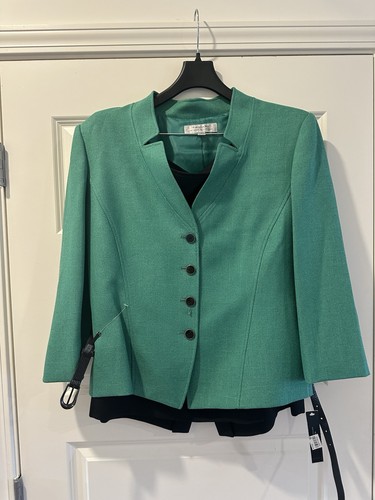 Tuta donna tahari verde nero - verde, 2