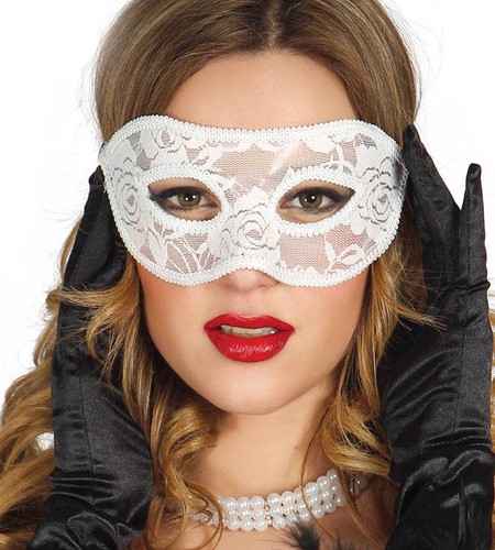 Maschera sexy bianca - maschera,
