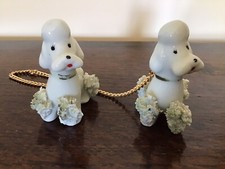 Coppia Barboncini In Ceramica