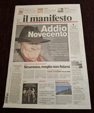Introvabile Il Manifesto ADDIO