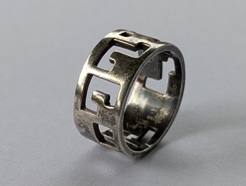 Anello uomo vintage argento