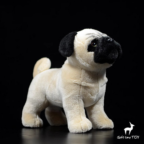 Peluche cane carlino cm - peluche,