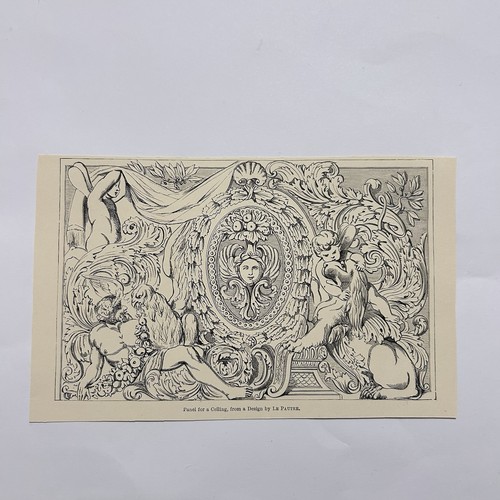 Stampa ornamentale antica 1910