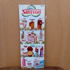 Insegna tabella gelati sanson - tabella,