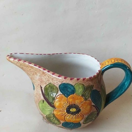 Brocca ceramica dipinta mano - brocca, a