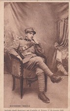 CARTOLINA MILITARE ,DAMIANO CHIESA - FUCILATO DAGLI AUSTRIACI NEL 1916 - Ed. STA