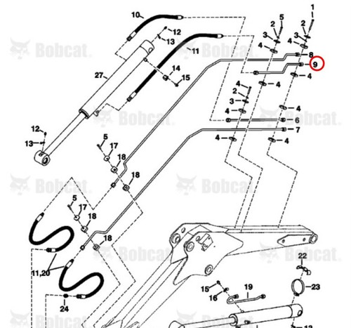 Tubo idraulico rigido bobcat - idraulico,