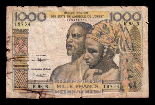West african bénin 1000 - african, st.