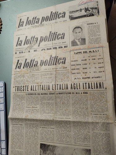 Numeri lotta politica - la,