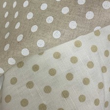 Tessuto Lino Cotone Pois 50 Cm