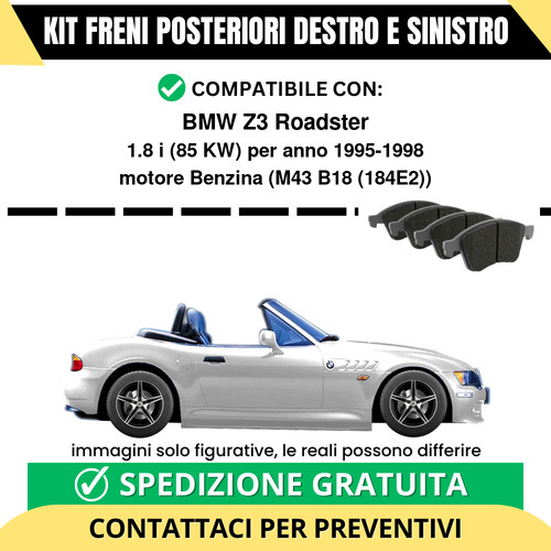 Pastiglie freno posteriori bmw - pastiglie,