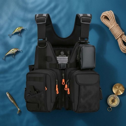 Giubbotto pesca con tasche - da,