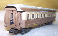 Carrozza 4 assi FS 1 classe castano isabella della LIMA ITALY: buona (FS52)