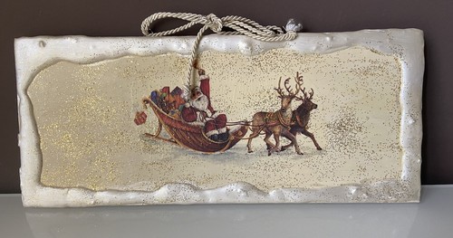 Quadro natalizio babbo natale - quadro,