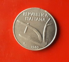 10 LIRE 1989 ERRORE -