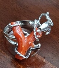 Anello Corallo rosso Sardo
