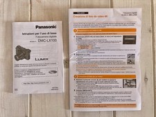 Panasonic Lumix DMC-LX100 manuale istruzioni in Italiano - Originale