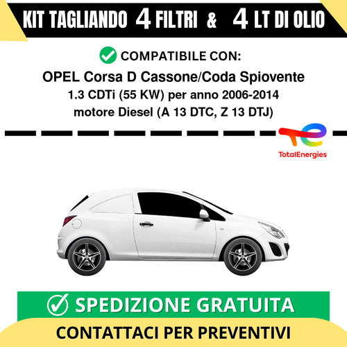 Tagliando per opel corsa - opel,