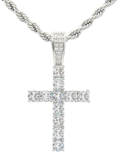 Collana uomo donna croce - collana,