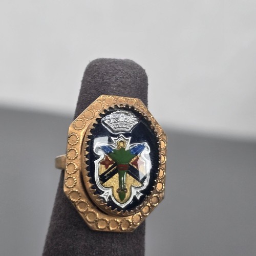 Anello vintage araldico - , stemma