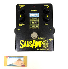 Tech 21 SansAmp Classic SA1 Tube Amp Emulatore Effetti Chitarra Pedale Giappone Usato