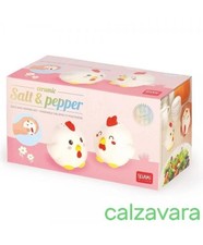 Legami Set Sale e Pepe in Ceramica - Salt & Pepper - Hen Couple