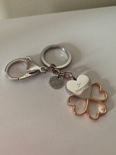 Swarovski charm borsa Cupid, cuore/quadrifoglio, acciaio e placcatura oro rosa